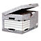 Opbergdozen BANKERS BOX - FSC gerecycled karton - B 545 x D 378 x H 293 mm - wit - grijs - 10 stuks