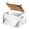 Opbergdozen easyboxx - gerecycled karton - M formaat - B 367 x D 325 x H 263 mm - wit - 10 stuks