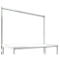 Opbouwframe, Basistafel SPECIAAL werktafel-/werkbanksysteem UNIVERSAL/PROFI, 2000 mm, lichtgrijs