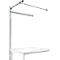 Opbouwframe met giek, Aanbouwtafel SPECIAAL werktafel-/werkbank UNIVERSAL/PROFI, 1250 mm, lichtgrijs