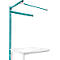 Opbouwframe met giek, Aanbouwtafel SPECIAAL werktafel-/werkbank UNIVERSAL/PROFI, 1250 mm, waterblauw