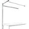 Opbouwframe met giek, Aanbouwtafel SPECIAAL werktafel-/werkbank UNIVERSAL/PROFI, 1500 mm, lichtgrijs