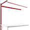 Opbouwframe met giek, Aanbouwtafel SPECIAAL werktafel-/werkbank UNIVERSAL/PROFI, 1750 mm, robijnrood