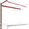 Opbouwframe met giek, Aanbouwtafel STANDAARD werktafel-/werkbank UNIVERSAL/PROFI, 1750 mm, robijnrood