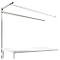 Opbouwframe met giek, Aanbouwtafel STANDAARD werktafel-/werkbank UNIVERSAL/PROFI, 2000 mm, lichtgrijs