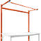 Opbouwframe met giek, Basistafel SPECIAAL werktafel-/werkbank UNIVERSAL/PROFI, 1750 mm, roodoranje