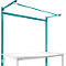 Opbouwframe met giek, Basistafel SPECIAAL werktafel-/werkbank UNIVERSAL/PROFI, 1750 mm, waterblauw