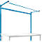 Opbouwframe met giek, Basistafel SPECIAAL werktafel-/werkbank UNIVERSAL/PROFI, 2000 mm, lichtblauw