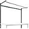 Opbouwframe met giek, Basistafel STANDAARD werktafel/werkbank UNIVERSAL/PROFI, 2000 mm, antraciet