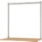 Opbouwframe & opbouwzuilen set, voor lage opbouwcomponenten, gepoedercoat, H 1600 mm