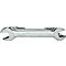 Set of wrenches. They are made of metal and have a shiny surface.
