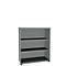 Open kast, 1-delig, 3 ordnerhoogten, b 1000 mm, lichtgrijs