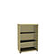 Open kast, 1-delig, 3 ordnerhoogten, b 800 mm, esdoornpatroon