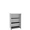 Open kast, 1-delig, 3 ordnerhoogten, b 800 mm, wit