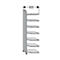 Open kast Dante®, open hoekkast bouwdeel, H 2600 x B 600 mm, zonder achterwand, wit