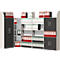 Open kast Dante®, stellingsectie, H 1900 x B 800 mm, zonder achterwand, wit