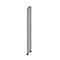 Open kast Dante®, zijwand, voor archiefrekken zonder achterwand, H 2600 mm, lichtgrijs