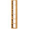 Open kast Pombal, 6 ordnerhoogten, uitbreidbaar, breedte 400 mm, wilde eik