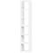 Open kast Pombal, 6 ordnerhoogten, uitbreidbaar, breedte 400 mm, wit