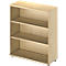 Open kast TETRIS WOOD - B 1000 x D 421 x H 1160mm - 3 OH - met glijders - ahorn decor - ons merk Schäfer Shop Genius