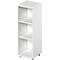 Open kast TETRIS WOOD - B 400 x D 421 x H 1160 mm - 3 OH - met glijders - wit - ons merk Schäfer Shop Genius