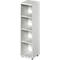 Open kast TETRIS WOOD - B 400 x D 421 x H 1520 mm - 4 OH - met glijders - lichtgrijs - ons merk Schäfer Shop Genius