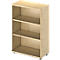 Open kast TETRIS WOOD - B 800 x D 421 x H 1160 mm - 3 OH - met glijders - ahorn decor - ons merk Schäfer Shop Genius