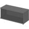 Open opzetkast TETRIS WOOD - B 1000 x D 421 x H 400 mm - 1 OH - grafiet - ons merk Schäfer Shop Genius