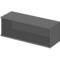 Open opzetkast TETRIS WOOD - B 1200 x D 421 x H 400 mm - 1 OH - grafiet - ons merk Schäfer Shop Genius