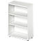 Open opzetkast TETRIS WOOD - B 800 x D 421 x H 1160 mm - 3 OH - met glijders - wit - ons merk Schäfer Shop Genius