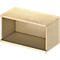 Open opzetkast TETRIS WOOD - B 800 x D 421 x H 400 mm - 1 OH - ahorn decor - ons merk Schäfer Shop Genius
