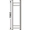 Openkastsysteem R3000, frame, H 1960 x 400 mm