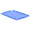 Oplegdeksel D64 voor Euronorm bak LTB/ELB, 600 x 400 mm, blauw