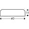 Oppervlaktebescherming type F, 1-m-stuk