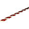 Oppervlaktebescherming type F, 1 m/stuk, rood/wit