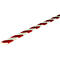 Oppervlaktebescherming type F, 5 m/rol, rood/wit