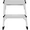 Opstapladder Hailo D60 StandardLine, 2 x 2 treden, tot 150 kg, opvouwbaar, antislipvoeten, aluminium &amp; kunststof, B 410 mm
