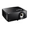 Projecteur noir avec logo Optoma et objectif zoom.