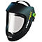 OPTREL Schleifhelm Clearmaxx, EN 166, EN 175 BT, Polycarbonat klar, Gewicht 330 g, schwarz