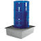 Opvangbak 220/2 - van glasvezelversterkte kunststof (GVK) - 220 liter - voor 2 vaten van 220 L - B 1280 x D 850 x H 270 mm - met rooster