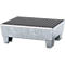 Opvangbak ASECOS, staal, met rooster en plintvoeten, 60 ltr. inhoud, B 635 x D 785 x H 268, gegalvaniseerd