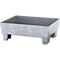 Opvangbak ASECOS, staal, met sokkelvoetjes, 60 l ltr. inhoud, B 635 x D 785 x H 268 mm, gegalvaniseerd