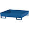 Opvangbak ASECOS, staal, met vorkheftruckschoenen, 200 lb 1210 x D 1240 x H 285 mm, gelakt of gegalvaniseerd