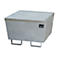 Opvangbak BAUER AM-1, met rooster, staal, 215 l, B 800 x D 800 x H 545 mm, gegalvaniseerd