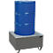 Opvangbak BAUER AW-1/PE, met rooster, 200 l, B 815 x D 815 x H 470 mm, grijs