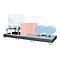 Opvangbak Bauer AWA 31, staal, grijs, L 3850 x B 1460 x H 780 mm, 1000 l, voor 3 x 1000 l IBC, 1 vulblad, 2 roosters