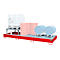 Opvangbak Bauer AWA 31, staal, rood, L 3850 x B 1460 x H 780 mm, 1000 l, voor 3 x 1000 l IBC, 1 vulhulpstuk, 2 roosters