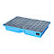 Opvangbak KWP-P 100 - PE - voor pallets - 100 liter - L 1200 x B 800 x H 195 mm - blauw