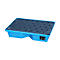 Opvangbak KWP-P 40 - PE - voor pallets - 40 liter - L 800 x B 400 x H 170 mm - blauw