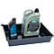 Opvangbak PE - 16 liter - L 530 x B 400 x H 100 mm - zonder gaasrooster - zwart